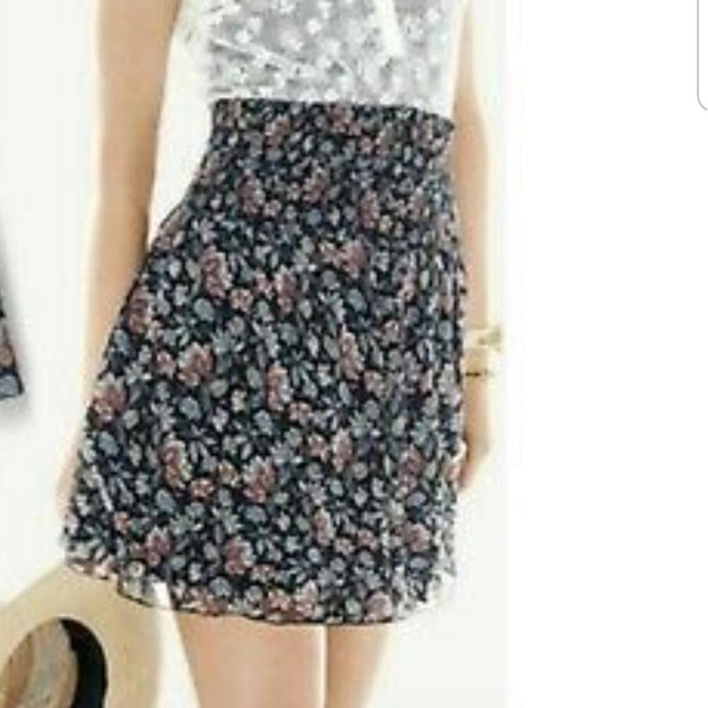 Cabi‎ 5184 Flirt Skirt XS Floral NWOT